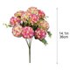 thumbnail image 3 of Flores artificiales para decoración del hogar o centros de mesa de bodas, ramo floral sintético portátil, arreglo de 36 cm para fiesta, oficina, jardín, 3 of 6