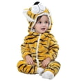 thumbnail image 5 of Baby Animal Costume Winter Autumn Flannel Hooded Romper Cosplay Jumpsuit80cm, 5 of 5