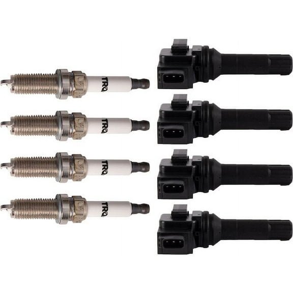 Ignition Coil and Spark Plug Kit 8 Piece - Compatible with 2011 - 2013 Subaru Forester 2.5L H4 Naturally Aspirated 2012