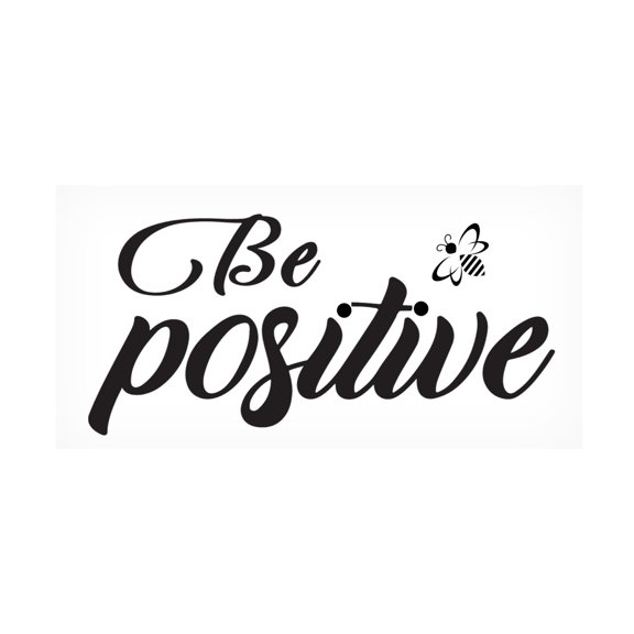 Canvas Wall Art - Jean Plout 'Good Vibes Typography F' Wall Art for Living Room, Bedroom, or Office Décor by Trademark Fine Art - 19 x 10 Inches