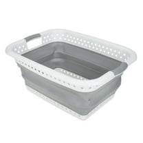 Camco Collapsible Utility Basket, Large, White/Gray