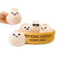 thumbnail image 4 of Emotional Support Dumplings, 5 Food Plush Toys with Carrying Basket by Emotional Support Pals, Valentine Gifts for Kids and Friends, 4 of 13