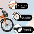 thumbnail image 3 of 20" Kids Bike for Boys and Girls, Wanan Boys Bicycles with Kickstand for Kids Ages 7-13, Orange, 3 of 7