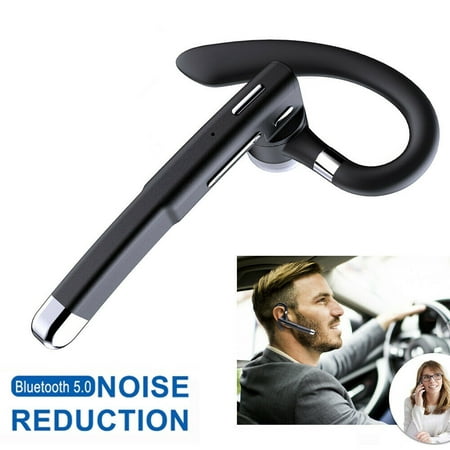 Bluetooth Headset, Wireless Earpiece Bluetooth 5.0 for Cell Phones, In-Ear Piece Hands Free Earbuds Headphone w/ Mic, Noise Cancelling for Driving, Compatible w/ iPhone Samsung Cellphone