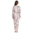 thumbnail image 3 of Just Love Women's Tie Dye Two Piece Thermal Pajama Sets (White - Splatter, X-Small), 3 of 3