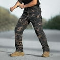 thumbnail image 2 of WTOBBY Men's Fleece-Lined Water-Resistant Ripstop Cargo Pants Multi-Pocket Tactical Work Pants for Hiking Camping Fishing Construction Outdoor Warm Men's Trousers,Camouflage L, 2 of 6