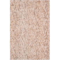 SAFAVIEH Abstract Delia Distressed Wool Area Rug, Beige/Rust, 2' x 3'