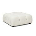 thumbnail image 6 of Marcel 36" Modular Modern Cocktail Ottoman Ivory White Boucle, 6 of 8