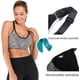 thumbnail image 3 of Brasieres Deportivos Mujer,3 Piezas Brasieres Deportivo con Cruzados Tirantes, Recortada Tank Tops con Copas Acolchadas Extraíbles para Hacer Yoga,Correr,Fitness, 3 of 5