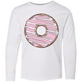 thumbnail image 3 of Inktastic Pink Donut, Donut Frosting, Donut Icing, Glaze Long Sleeve Youth T-Shirt, 3 of 5