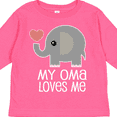 thumbnail image 4 of Inktastic My Oma Loves Me Grandchild Boys or Girls Long Sleeve Toddler T-Shirt, 4 of 5