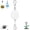 White, variant on Upgraded Heavy Duty Retractable Plant Hanger,Plant Pulleys for Hanging Plants with Auto Lock,Adjustable Hook for Garden Baskets Pots,Birds Feeder