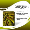 thumbnail image 7 of Pickles Fleece Throw Blanket | Large Soft Throw Blanket | 60 x 45 Inches, 7 of 7