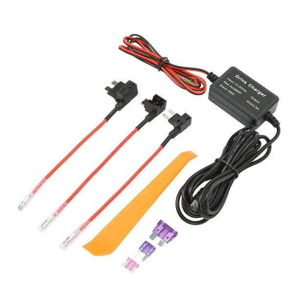 Dash Cam Hardwire Kit MINI USB Adapter High Security 12V‑30V to 5V