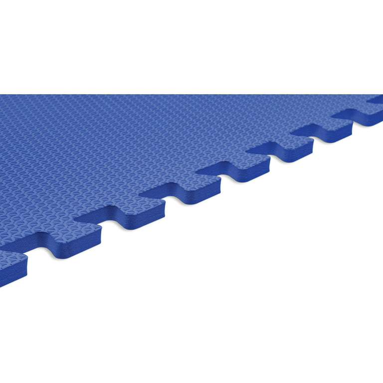 Fleming Supply Interlocking Foam Mat Floor Tiles – 24 X 24, Blue