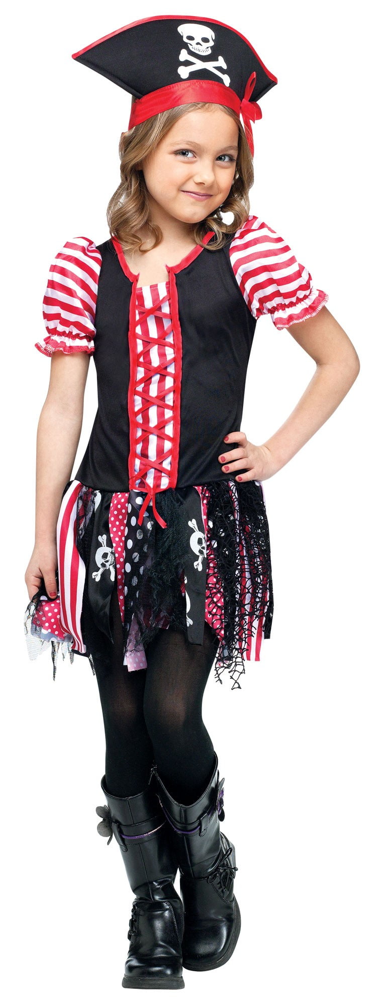 Girls Tween Pirate Costume Child Stowaway Sweetie Halloween Costume SMALL 46
