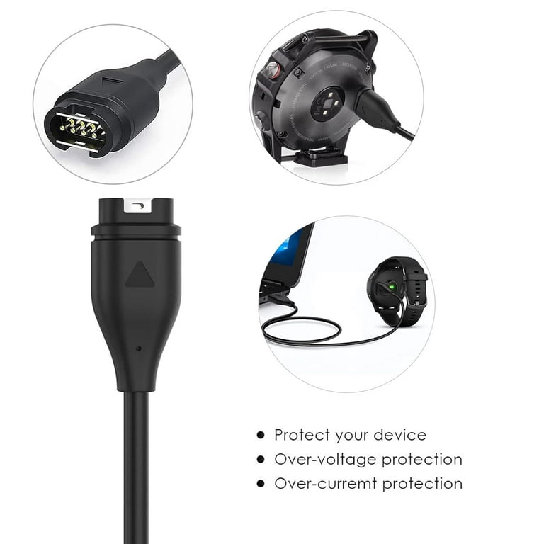 Câble chargeur usb smartwatch - garmin fenix 5 / vivoactive 3 / forerunner  935 / forerunner 945
