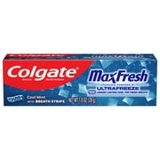 Colgate MaxFresh Cool Mint Toothpaste, Travel Toothpaste, 1.0 oz