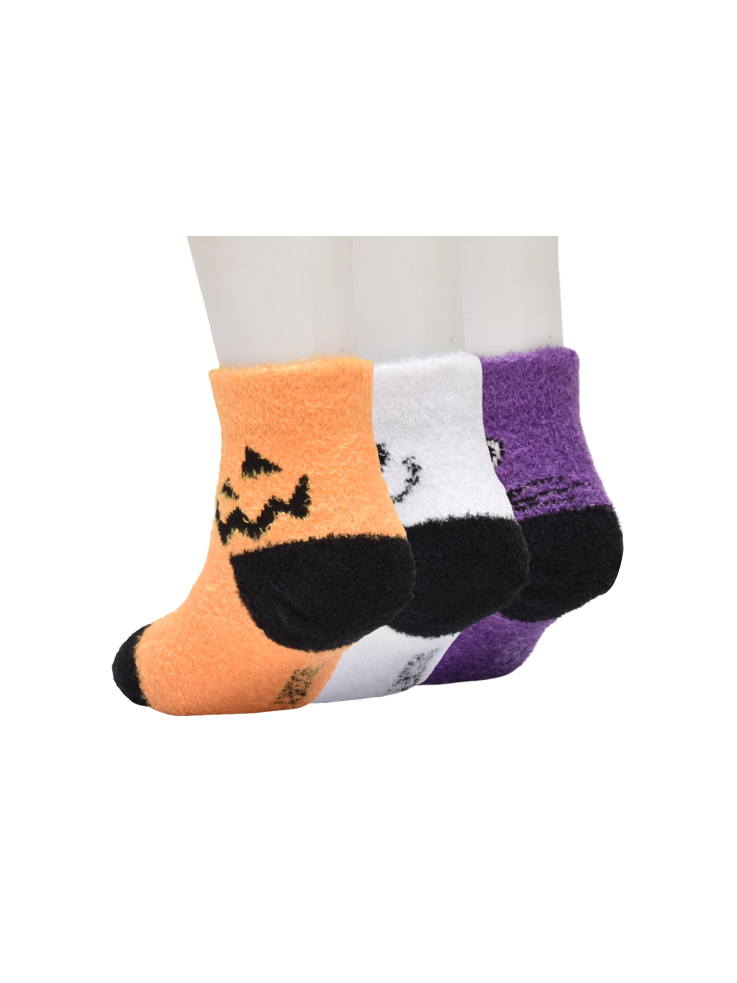 Character Halloween Cozy Quarter Socks, 3- Pack, Sizes 12M- 5T