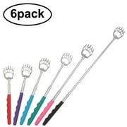 Hengguang Back Scratcher, Stainless Steel Telescopic Extendable Bear Claw & Rake Design for Adults - Instant Itch Relief, Adjustable 8-22 Inch
