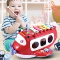 thumbnail image 1 of Childrens Puzzle Early Education, Multifunctional Aircraft, Hand Percussion, Music Enlightenment Game, Storage Musical Instrument, Sound And Light Toys, 1 of 1