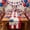 Multicolor661, variant on Independence Day Table Flag With Red White Blue Star And Floral Print, Patriotic Dining Table Decoration For Memorial Day BBQ Picnic Party Centerpiece