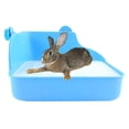thumbnail image 4 of Methold Rabbit Toilet Box Tray Pets Hamster Indoor Trainer Potty Guinea Pig Juguetes de animales pequeños Azul, 4 of 5