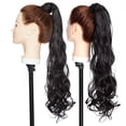 thumbnail image 3 of SEGO Long Wave Ponytail Extension With Braids Wavy Synthetic Wrap Around Ponytail Hairpiece for Women, 3 of 7