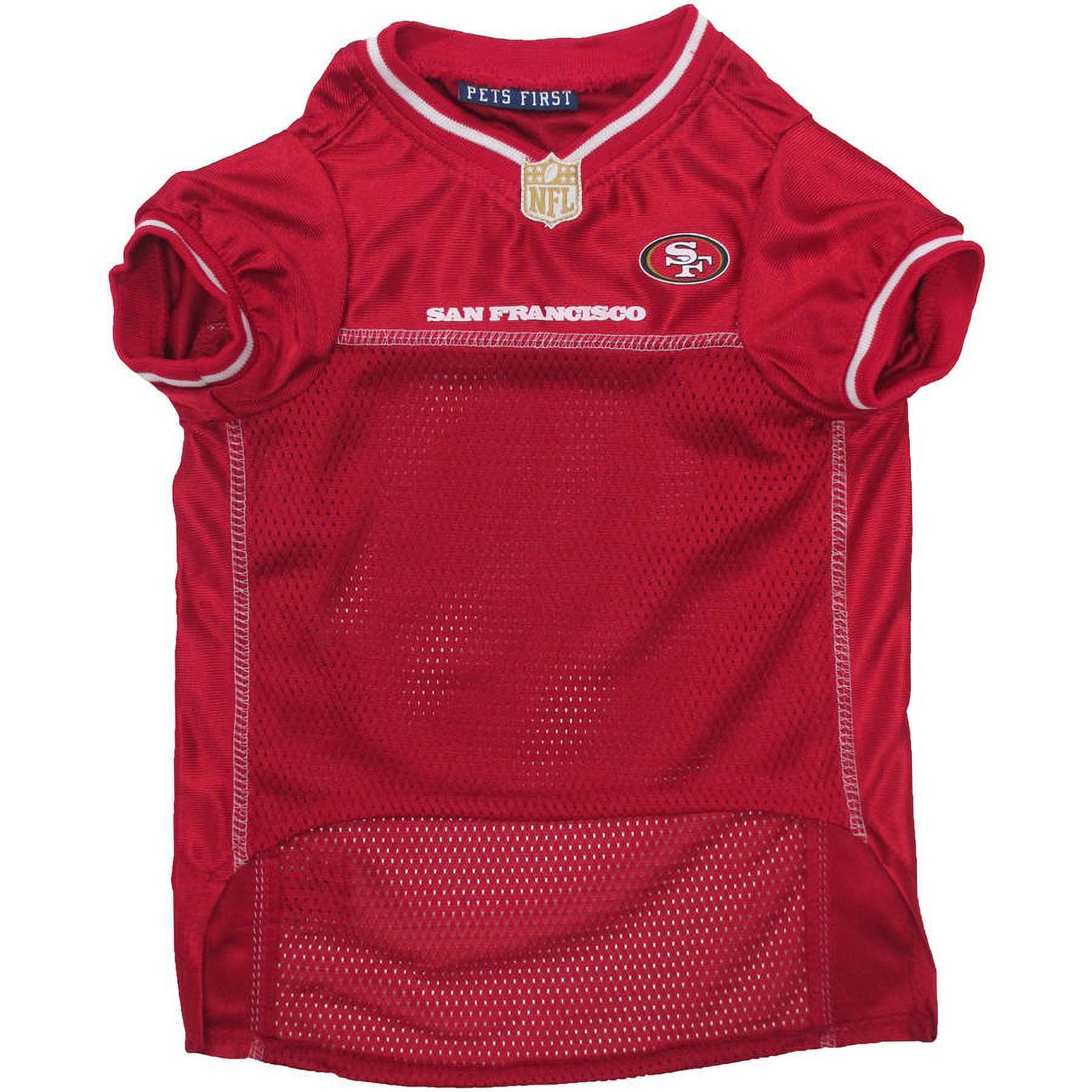 Pets First NFL San Francisco 49ersLicensed Mesh Jersey for Dogs and Cats - Extra Small