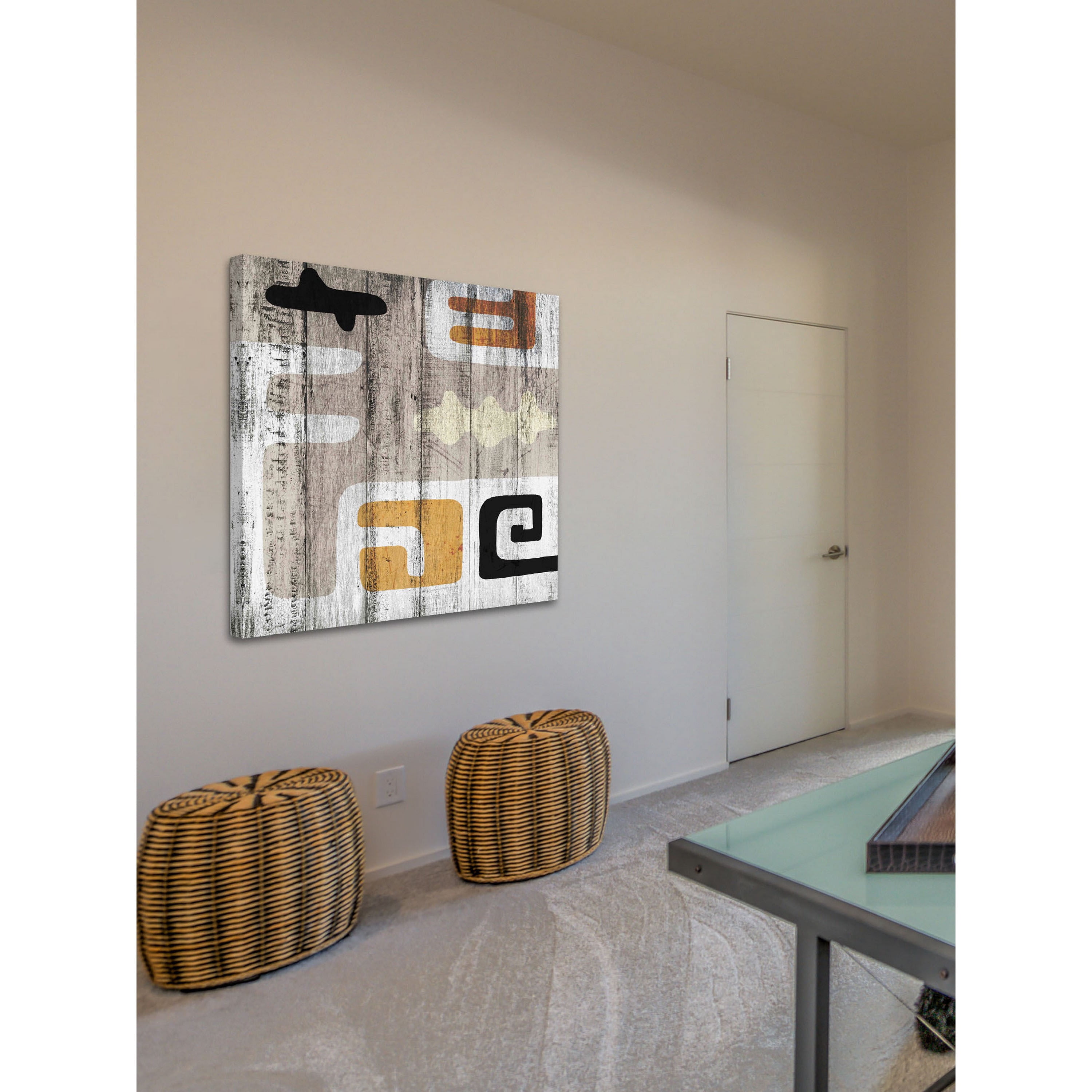 Marmont Hill "Casablance White" by Sia Aryai Painting Print on Canvas