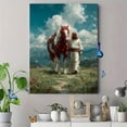 thumbnail image 4 of Jesus Walking With Horse Religious Canvas Serene Landscape Home Bedroom Spiritual Wall Decor Art, 4 of 8