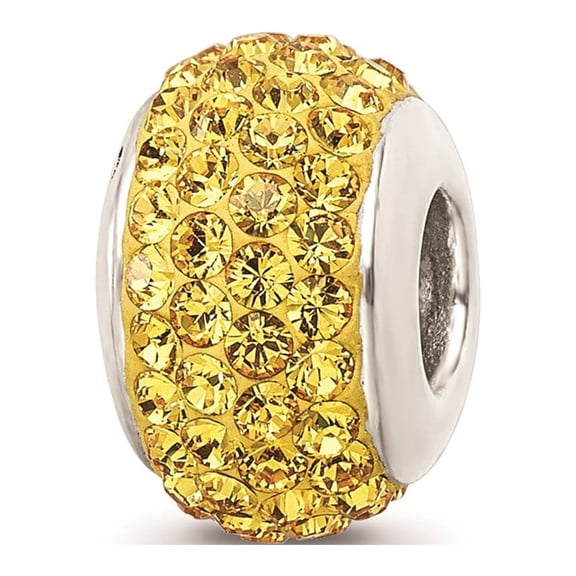 Reflection Beads Sterling Silver Crystal from Swarovski Gold Full Charm