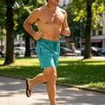 thumbnail image 6 of EOYWHK Chino Shorts Quick Dry Breathable Elastic Waist Chino Shorts for Men Soft Lightweight Casual Activewear Daily Wear Outdoor Green XXL, 6 of 6