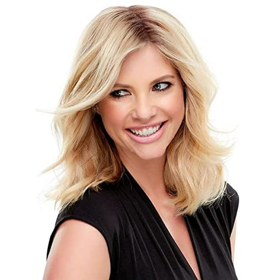 EasiPart XL 12 Inch Topper Remy Human Hair Monofilament Base Hand Tied Easihair 10H24B