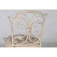 thumbnail image 3 of Hillsdale Furniture Sparta White Metal Vanity Stool, 3 of 9
