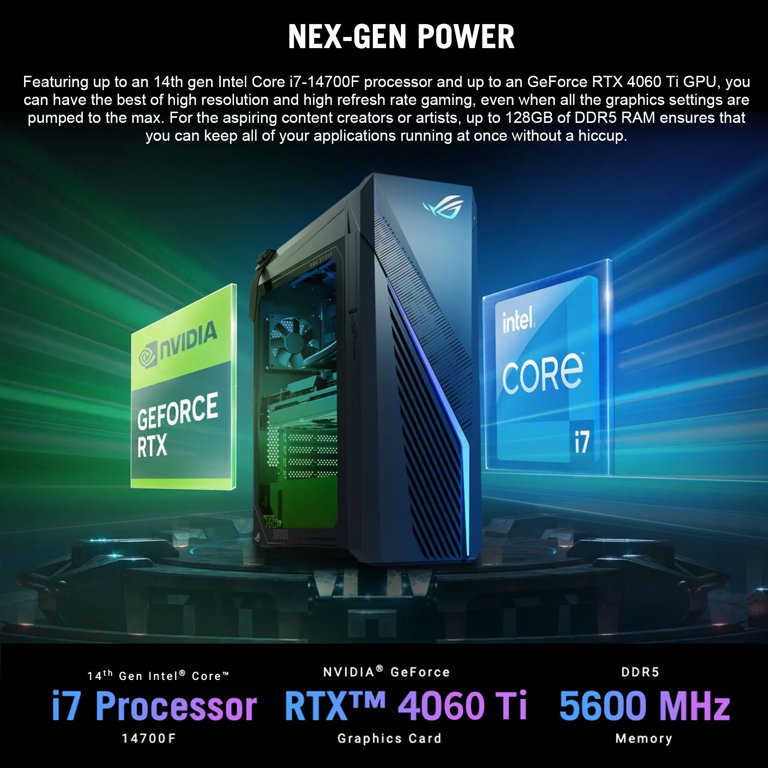 Core i7-14700F / RTX 4060 Ti / ゲーミングPC VENGEANCE Gaming PC - Intel Core i7-14700KF 20 Cores 28 Threads