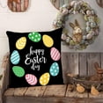 thumbnail image 6 of Wovilon Pillows Throw Pillows 4Pc Easter Day Linen Pillowcase For Home Decoration 18X18 Inches, 6 of 7