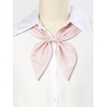 thumbnail image 2 of Pajarita Ajustable Color Sólido Pre-Atado Nudo De Proa Decoración De Traje De Marinero Para Mujer Rosa Talla única, 2 of 5