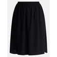 thumbnail image 5 of Terra & Sky Women’s Plus A Line Midi Skirt, Sizes 0X-5X, 5 of 5