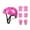 Pink, variant on Sunjoy Tech 7Pcs Kids Skating Protective Gear Kit Roller Skate Skateboard Adjustable Helmet Knee Elbow Pad Wrist Guard Protector