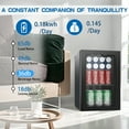 thumbnail image 7 of Compact 24 Can/0.9 Cubic Foot Beverage Fridge For Soda, Beer Or Wine, Drinks Refrigerator Cooler, 7 of 7