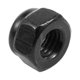 thumbnail image 3 of M2.5x0.45mm Zinc Plated Nylon Insert Hex Lock Nuts Black 50pcs, 3 of 5