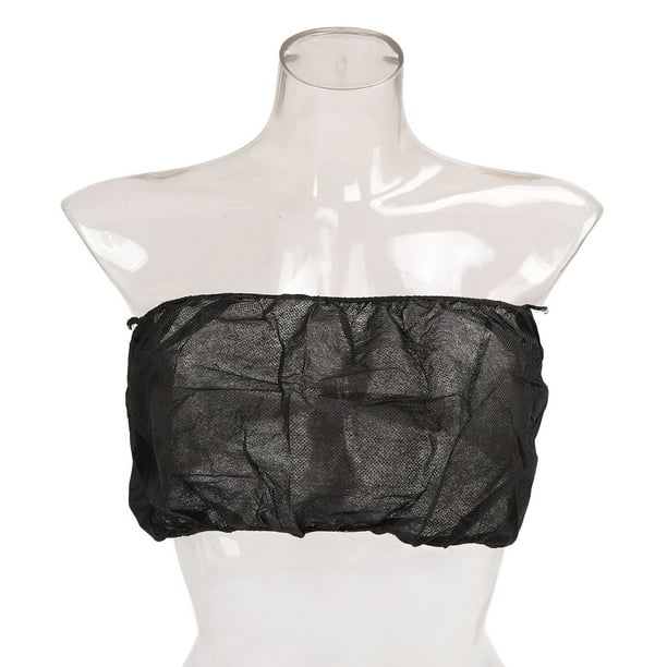 Disposable , Breathable Underwear Soft Nonwoven Lightweight 50Pcs Black  Spray Tanning Brassieres For Beauty Salon Massage 
