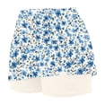 thumbnail image 4 of oelaio Tennis Skorts for Women 2026 Summer 2-in-1 Skirts with Shorts Floral Print High Waisted Stretchy Athletic Skorts Light Blue S, 4 of 5