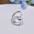 thumbnail image 4 of Colour Changing Alexandrite 925 Sterling Silver Ring V4984, Statement Ring, Purple Ring, Oval Ring, Gift For Her, Alexandrite Ring, 4 of 4