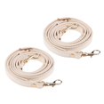 thumbnail image 1 of 2pcs Adjustable Leather Shoulder Bag Strap Replacement Clasps Beige, 1 of 8
