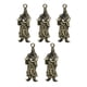 thumbnail image 5 of 5 piezas de estatuas pequeñas doradas estatuilla decoraciones DIY llaveros, 5 of 6