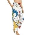 thumbnail image 2 of Naloa Dinosaur Print Women’s Ultra-Soft Comfy Pajama Lounge Pants with Pockets & Drawstring, 2 of 8