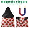 thumbnail image 2 of Golf Club Head Cover Waterproof Leather Golf Headcovers Velvet Lined Golf Cover,Golf Club Covers for Driver Club Head Covers for Women Men Strawberry Love, 2 of 5