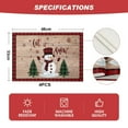 thumbnail image 2 of Merry Christmas placemat, table mat Winter Snowman placemat Double sided printed home kitchen table decoration - style:style2, 2 of 5